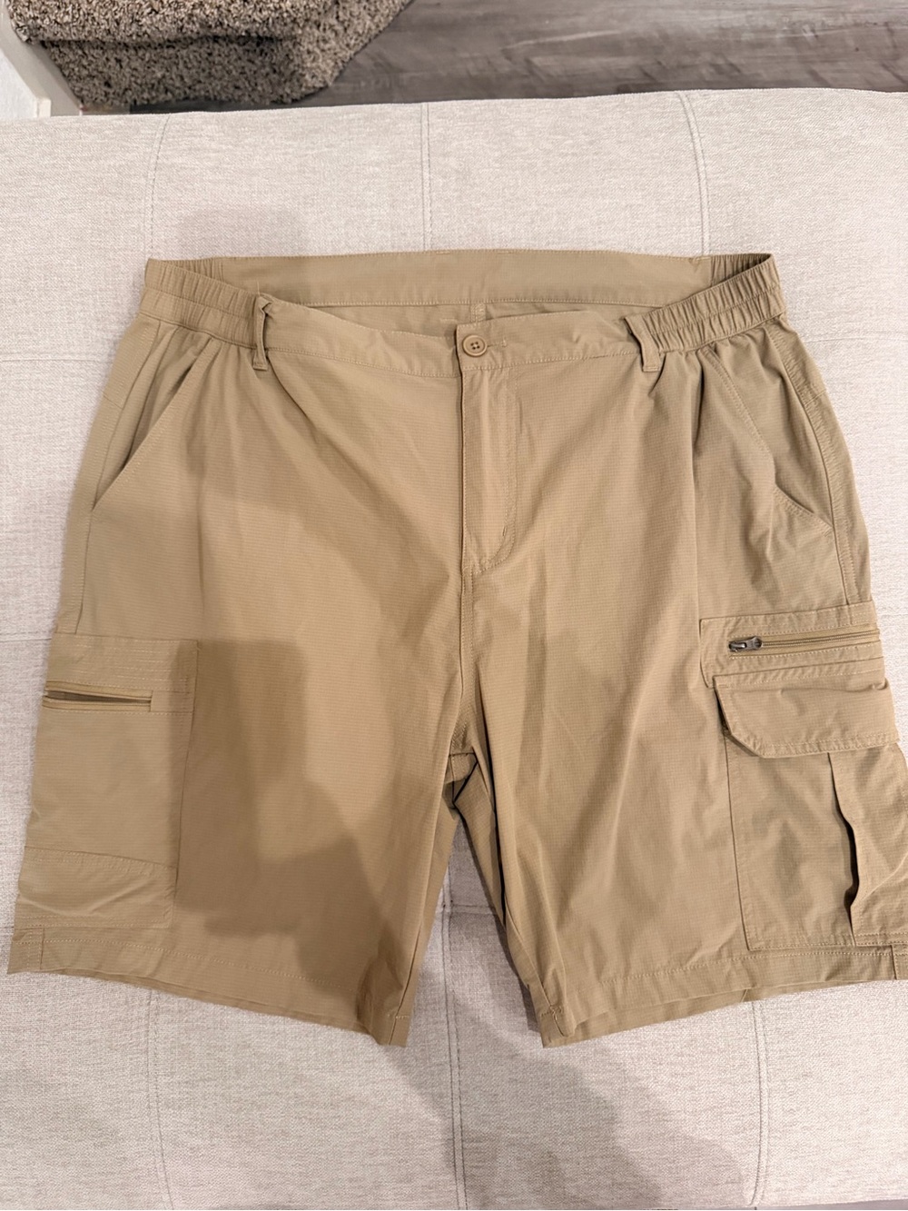 Men's Cargo Shorts - Khaki Lightweight Utility Short